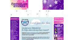 Desktop Screenshot of cocuklaroyunda.com